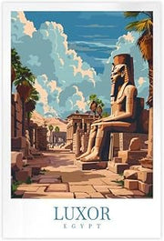 Luxor Egypt Travel Poster Bedroom Decor Sports Landscape Office Room Decor Gift Style:Unframe 16x24inch