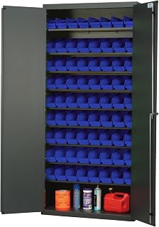 QUANTUM STORAGE SYSTEMS Specialty Cabinet W/45 Blue Bins
