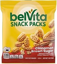 Belvita Cinnamon Brown Sugar Snack Packs, 1 Ounce Bag, 120 Count Case