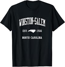 Winston-Salem NC J01 Vintage Athletic Sports Design T-Shirt