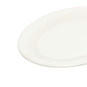 Color ivory melamine dinnerware collection 9.5 x 7.25 inch oval platter by Thunder Group – Large, Melamine, Ivory, Model CR209V