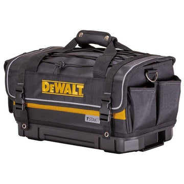 Multitak Ribbed Easy Access Tool Bag by DEWALT – Leather Metal Plastic Nylon, multicolor, Model DEWDWST83540-1