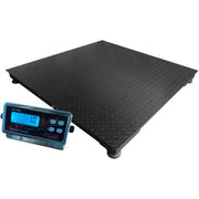 48" x 48" Heavy Duty Pallet Digital Scale by Optima – 48"L x 48"W x 4"H, Alloy Steel, Black, Model OP-916-4x4-10-NNLED