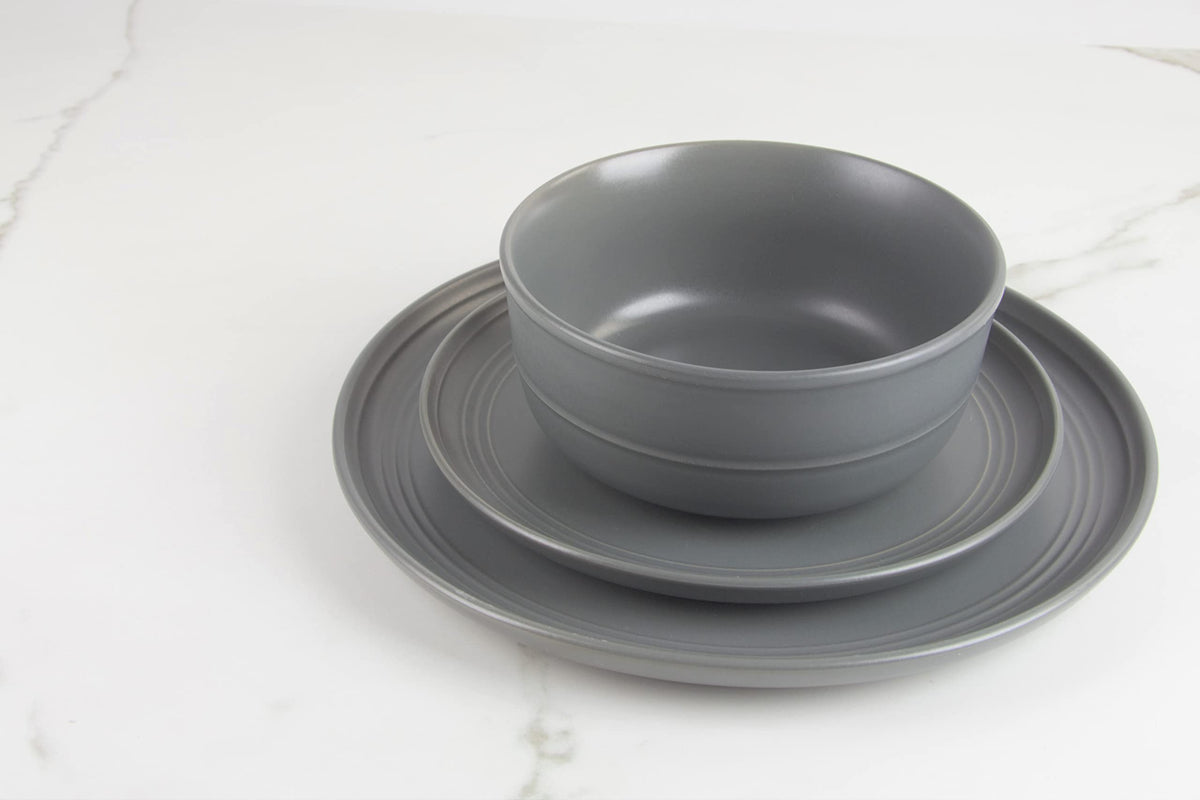 10 Strawberry Street 16 Piece / Matte Gray / 1 Dinnerware Sets
