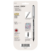 uniball Vision Rollerball Pens by Uni-Ball – 1 Count (Pack of 5), Plastic, Black, Model 60051PP