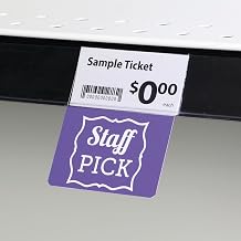 Staff Pick Shelf Talker Green Plastic Imprint - 2 1/2" L x 3" H, 25 per Case