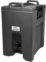 Cambro UC1000110 Ultra Camtainer 10-1/2 Gallon Beverage Carrier, Insulated Plastic, Black, NSF Case of 1