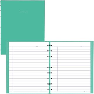 Blueline Classy NotePro Notebook, Ruled, Hard Cover, Aqua, 9.25" x 7.25", 150 Pages (A35C.85)