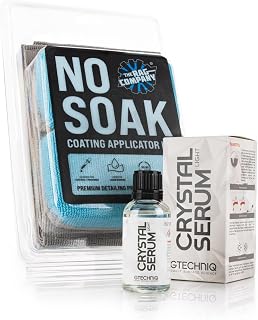 The Rag Company Gtechniq CSL Ceramic Coating 30 ml No Soak Coating Applicator Kit Bundle