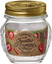 Bormioli Rocco Quattro Stagioni Amphora Small Glass Canning Jar with Lid, 10.25 oz., Set of 12
