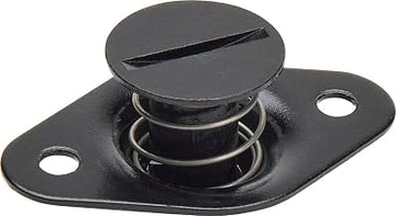 Allstar Performance ALL19098 Quick Turn Fastener - Self Ejecting - Flush Head - Slotted - 7/16 x 0.500 in Body - Steel - Black Paint - Set of 10