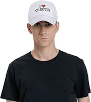 Hats for Dad I Love Curtis Casquette Womens Cool Baseball Hat