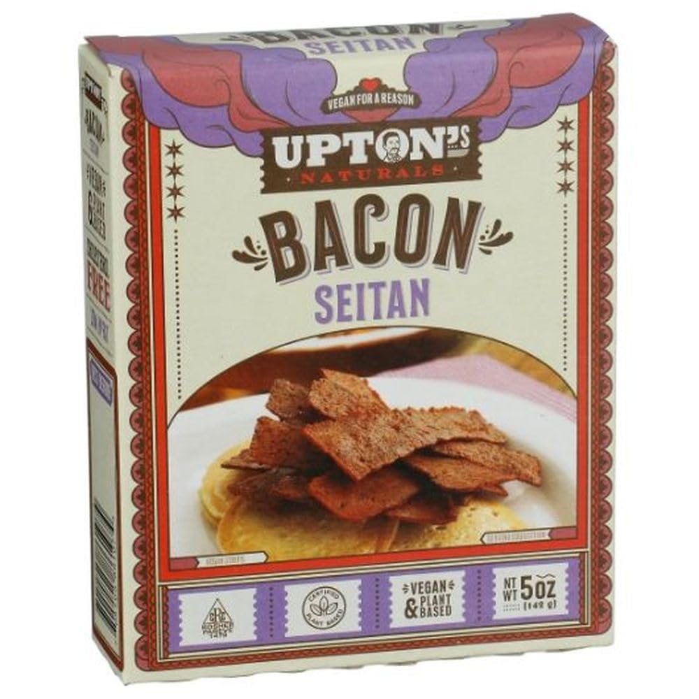 Uptons Naturals Bacon Seitan by Upton's Naturals – 5 Ounce, Pack of 6