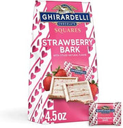 Ghirardelli Valentine Chocolate Square Strawberry Bark Limited Edition 4.5 Oz