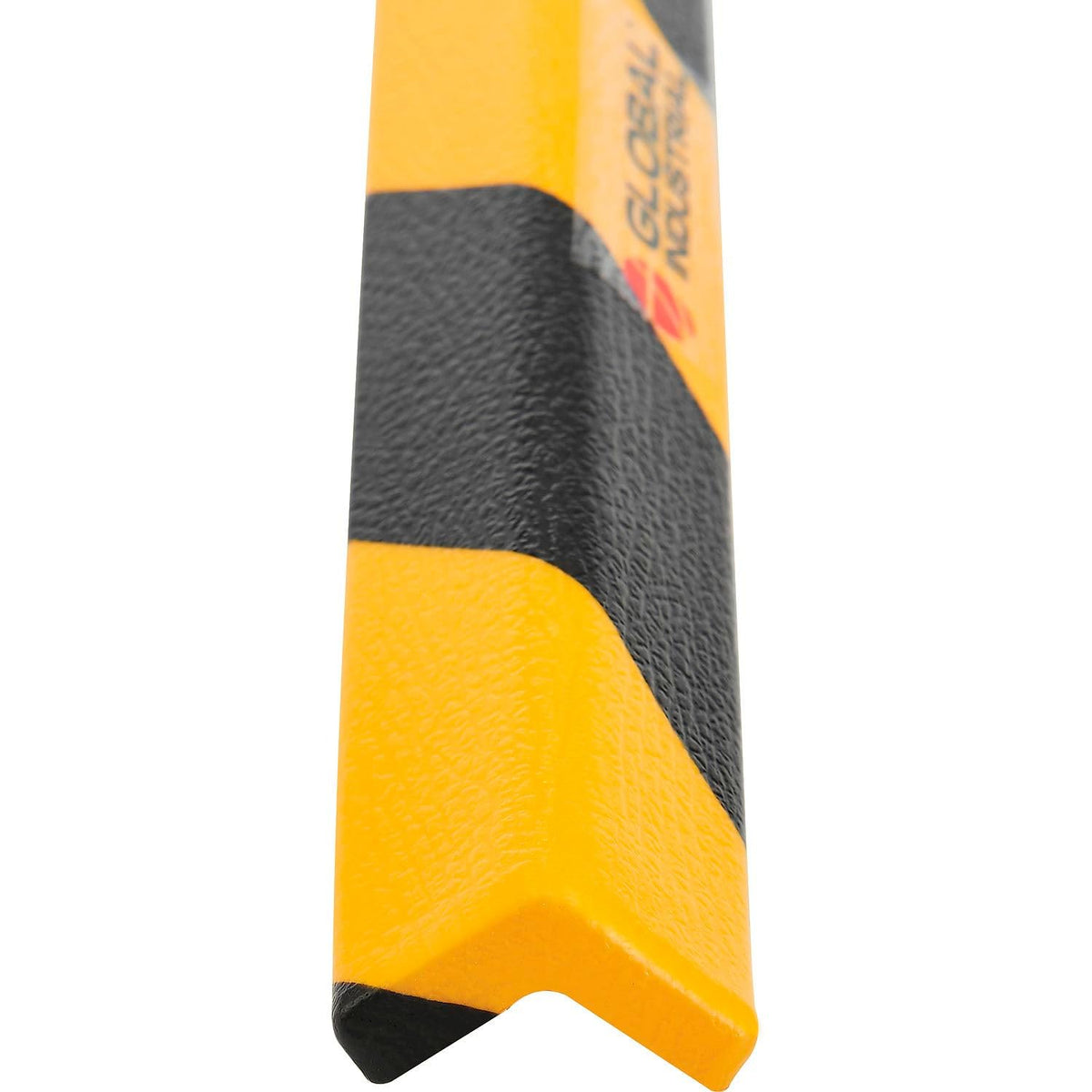 90-Degree Flat Shelf Bumper Guard by Global Industrial – Polyurethane Foam, Black/Yellow, Model PCP10013