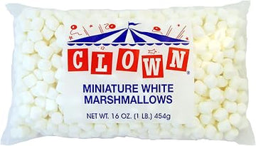 Clown Global Brands 12/1 lb poly bag Miniature White Marshmallows16 Ounces
