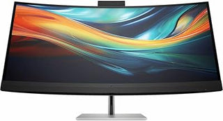 HP HP Series 7 Pro 39.7" 21:9 5K Ultra HD Curved IPS LCD Conferencing Monitor with Webcam Package, Black/Silver - 740PM
