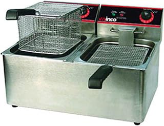 Winco EFT-32 Stainless Steel Electric Countertop Deep Fryer-EFT-32