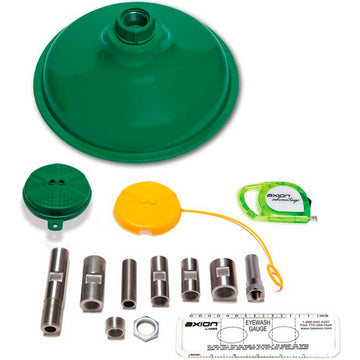 B1614170 ABS Plastic Axion Advantage Eye & Face Wash & Shower System by Haws – 10"L x 10"W x 7"H, Plastic, Green, Model AX14
