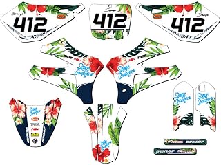 10-20 SR/FWE CX 50 TROPIC White Complete Kit With Rider I.D. Compatible with Cobra | Senge Graphics Inc