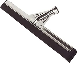 SPARTA Flo-Pac Floor Rubber Squeegee Window Squeegee with Reinforced Metal Frame for Floor, Bathroom, Kitchen, Concrete, Tile, Garage, Commercial Use, 22 Inches, Black
