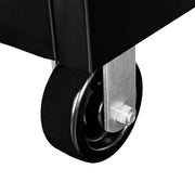Mobile Computer Cabinet by Global Industrial – 27 inches (W) x 49.25 inches (H) x 24 inches (D), Alloy Steel, Black, Model 694561BKA