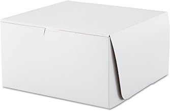 SCT SCH0977 Tuck-Top Bakery Boxes 10w x 10d x 5 1/2h White 100/Carton by SOUTHERN CHAMPION TRAY – Polyethylene Terephthalate (PET), white, Pack of 100, Model sch 0977