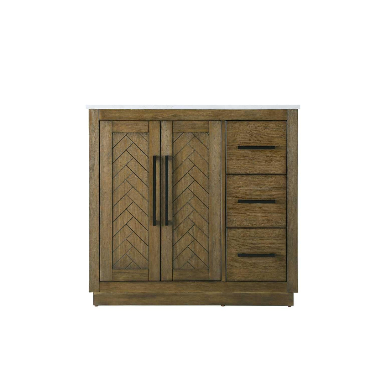 Chase Bathroom Vanity Hazel Oak by Lighting Design – Wood, Hazel Oak, Model VF29036HO