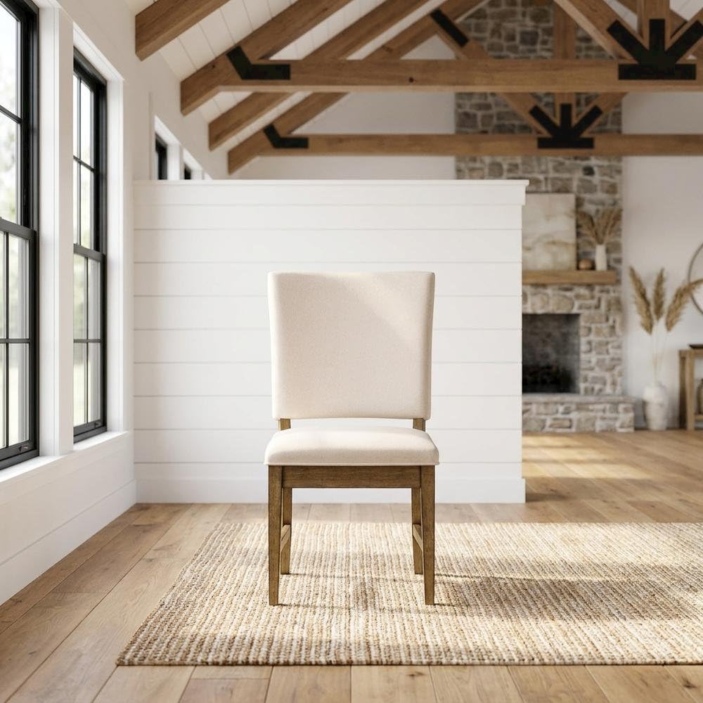 Toasted Java Ladderback Side Chair Set by Starlight Canyon Home – Solid Asian Hardwood, Brown, Pack of 2