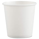 White Designer Single Sided Lined Poly Paper Hot Cup 4 Ounce by SOLO – 4 oz, 4.0 fluid_ounces, Paper, White, Pack of 1000