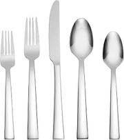 Oneida Madison Avenue 45 Piece Casual Flatware Set, 18/0 Stainless, Service for 8,Silver,45pc