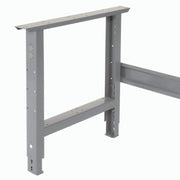 Extra Long Adjustable Height Workbench by Global Industrial – 36"L x 96"W x 3"H, Steel, Gray, Model 183172