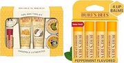 Burt's Bees Tips and Toes Kit, Set of 6 & Beeswax Lip Balm, 4 Tubes Bundle