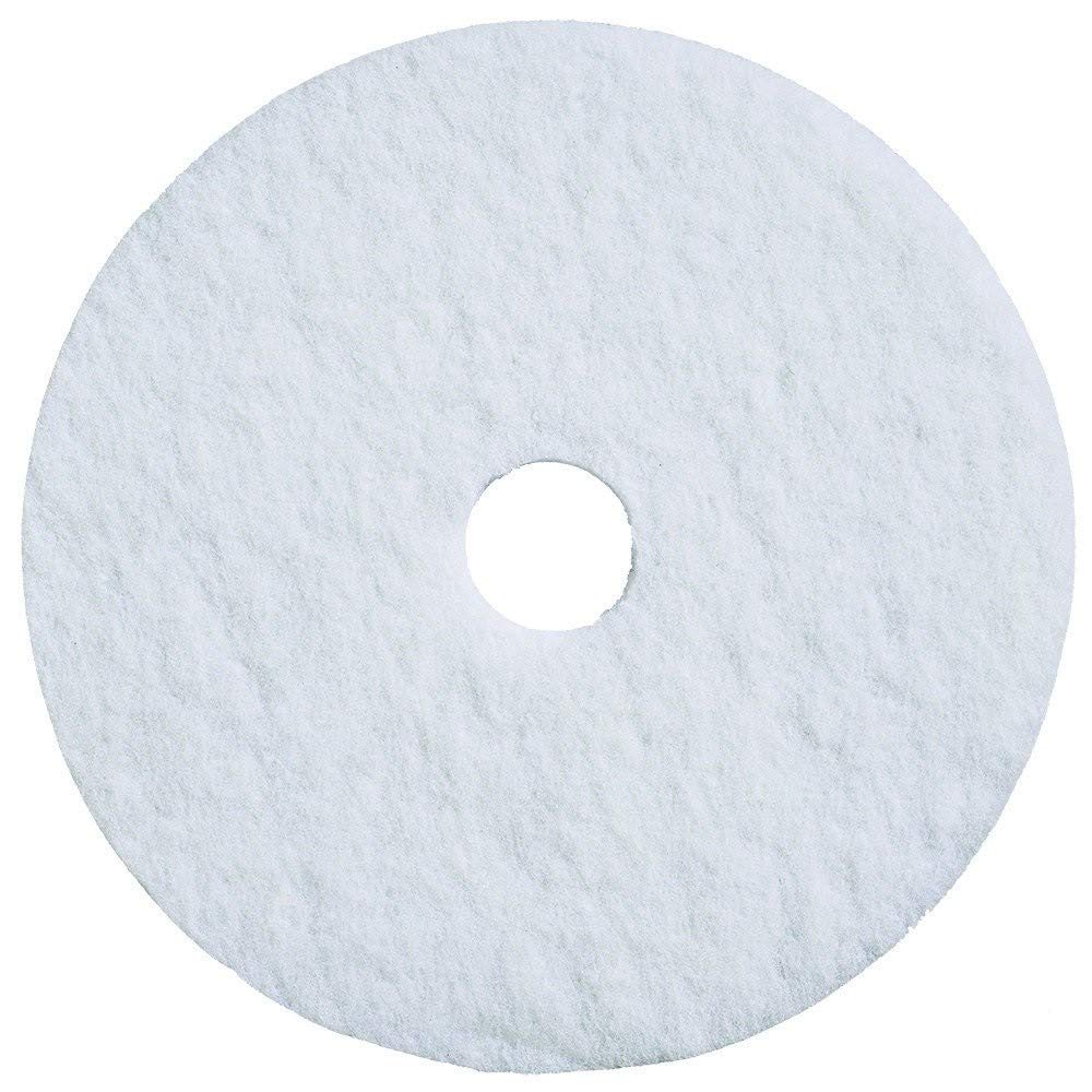 20" White Polishing Pad 5/cs