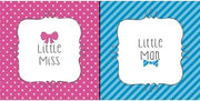 Creative Converting Bow or Bowtie? Beverage Napkin (16) Little Man or Miss Gender Reveal Shower