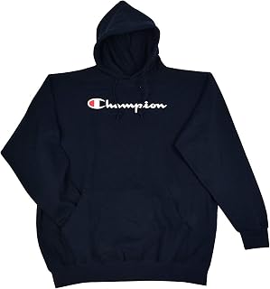 Champion Men's Big and Tall Script Logo Pullover Hoodie