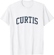 Curtis NE Vintage Athletic Sports JSN2 Navy Print T-Shirt