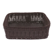 Storage Basket by HUBERT – Plastic, Brown, Model VS-5008-BRN