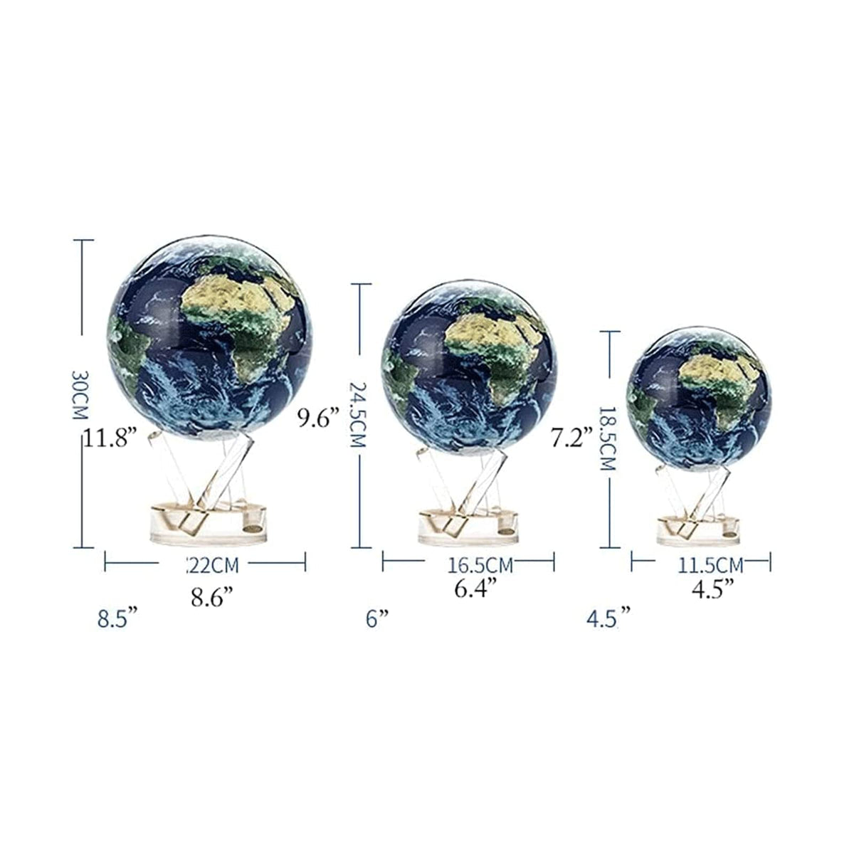 Globe with Cloud Black Globes Acrylic Base World Globe for Study Office Living Room Globe Decoration by JDXQBLD – Model DdyL2991