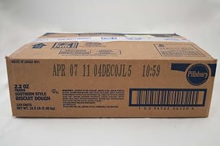 General Mills Pillsbury Unbaked Southern Style Biscuit Dough, 2.2 Ounce - 120 per case.
