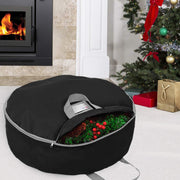 Primode Heavy Duty Wreath Storage Bag, 24 Inch, Black
