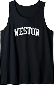 Weston FL J02 Vintage Athletic Sports Design Tank Top