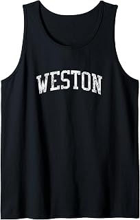 Weston FL J02 Vintage Athletic Sports Design Tank Top