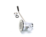 B-3952, 3-1/2" Waste Drain Valve with Twist Handle and 2" NPT Male x 1-1/2" NPT Female Outlet Connection, Stainless Steel by T&S Brass – 15.63"L x 5"W x 4.5"H, Metal, Model B3952