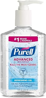 Purell Advanced Hand Sanitizer Gel, Original, 8-oz. Pump