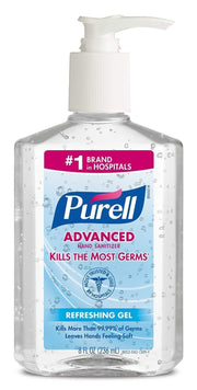 Advanced Hand Sanitizer Gel by Purell – 8 Fl Oz, Multicolor, Model PPAX1189315