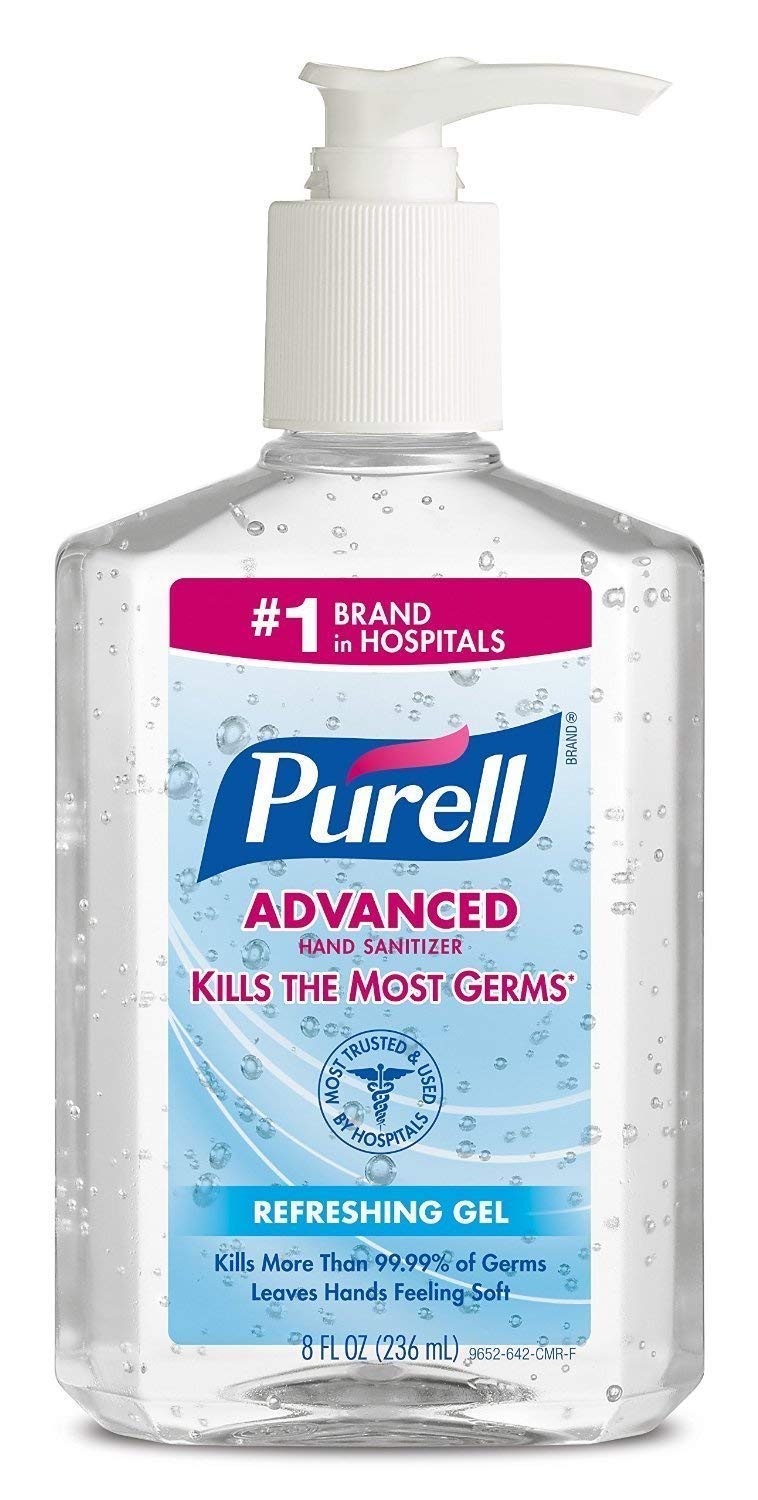 Advanced Hand Sanitizer Gel by Purell – 8 Fl Oz, Multicolor, Model PPAX1189315