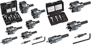 KLEIN TOOLS Hole Cutter Kits with Carbide Cutters, Pilot Bits, and Plastic Carrying Case (8-Piece and 4-Piece)