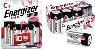 Energizer C Batteries, Max C Battery Premium Alkaline Combo Pack, 12 Count