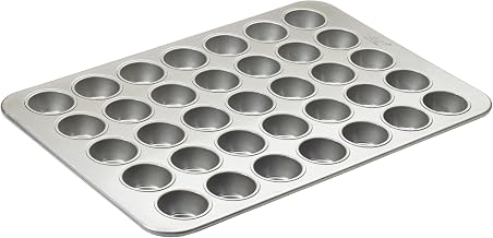 Winco 17 7/8" x 25 7/8" Commercial Aluminum Cupcake Pan, 35 Cups